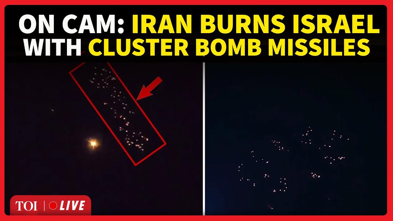 ON CAM: Iran DEMOLISHES Tel Aviv With Huge Cluster Bomb Attack; Missiles Smash Israeli Defences