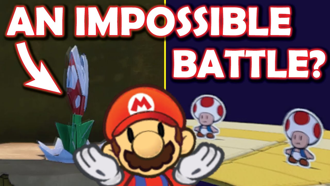 Это недостижимое растение-пиранья — самая странная битва в Paper Mario: The Origami King