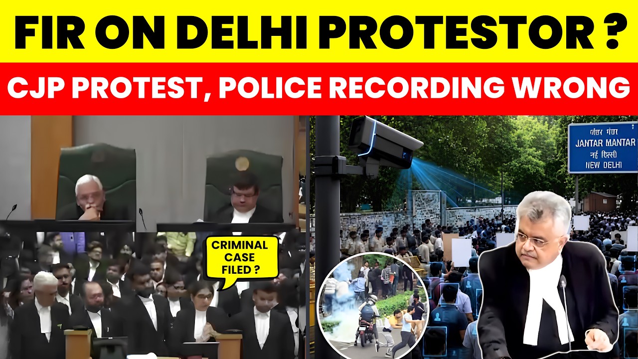 CJP PROTEST : FIR ON DELHI STUDENT PROTESTOR ? POLICE CCTV RECORDING MISUSED ? #cjpprotest