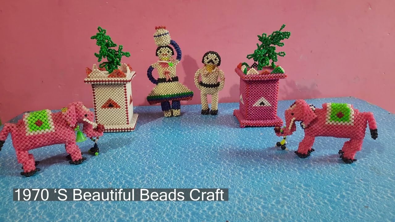 1970's Brilliant Craft Ideas From Beads | Top 10 Animals Beads Craft Making | #kkkalakitchen