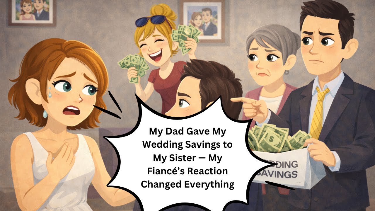 My Dad Gave My Wedding Savings to My Sister — My Fiancé’s Reaction Changed Everything