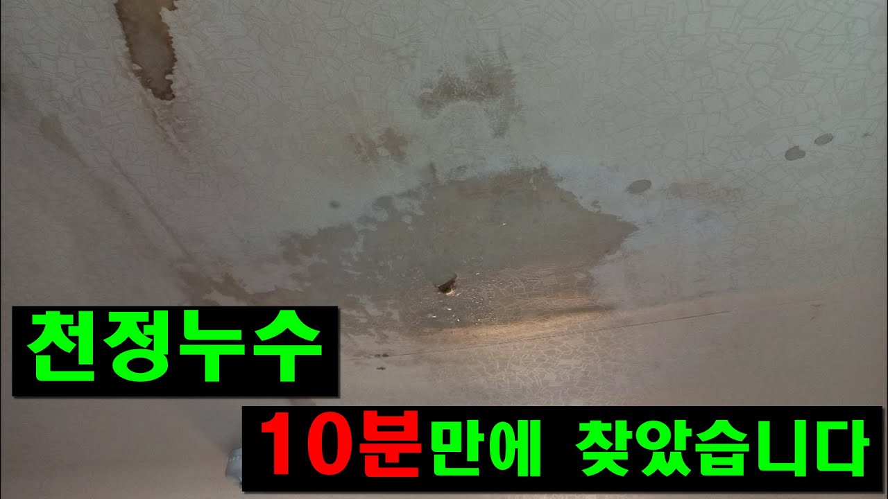 천정누수 누수탐지 업체 찾지 말고 간단하게 천정 누수 원인 확인할 수 있는 방법 [132]