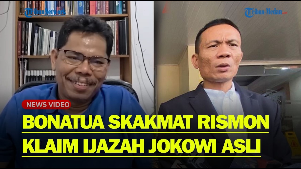 SENYUM BONATUA Respon Klaim Rismon Ijazah : Kita Tidak Bisa Nyatakan Asli Atau Tidak