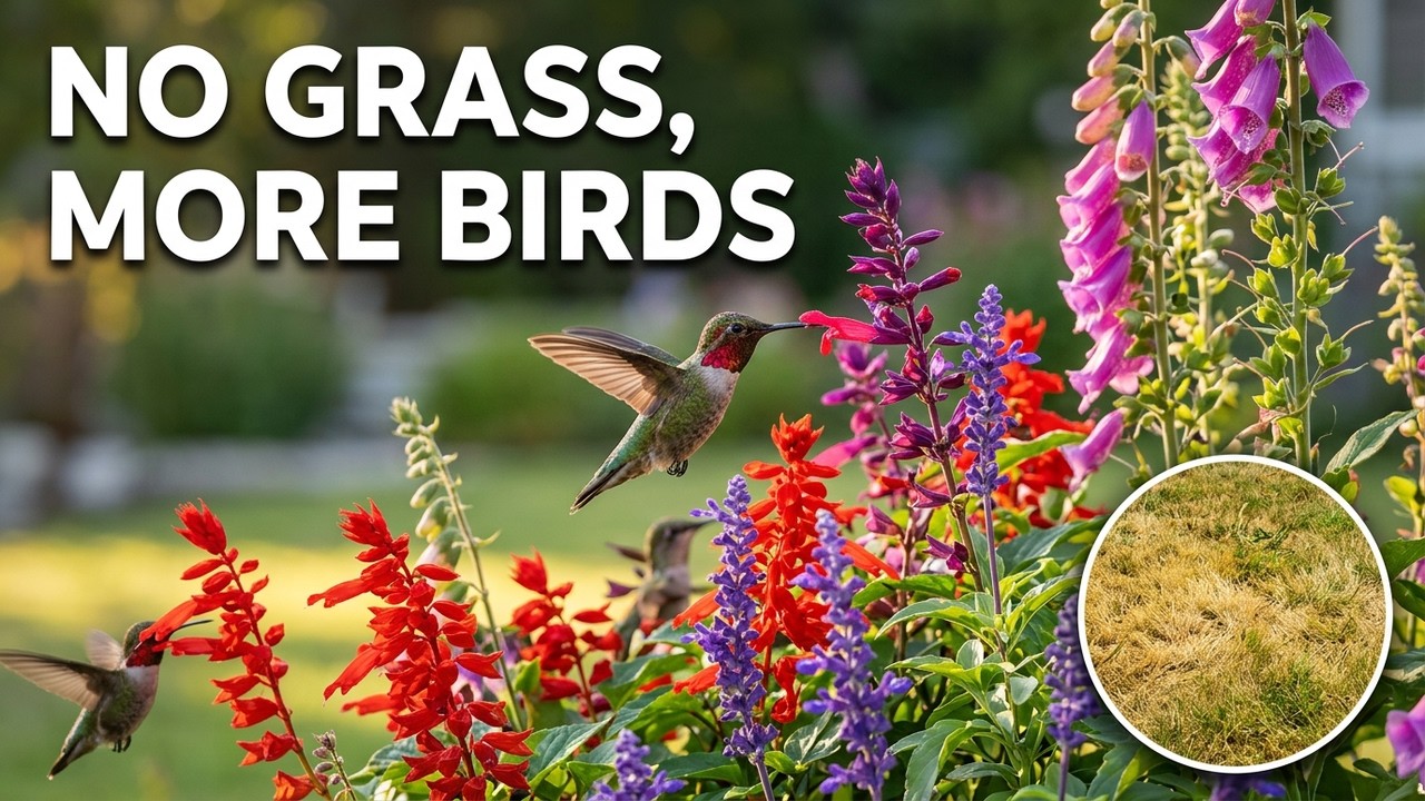 How to convert your lawn into a hummingbird garden