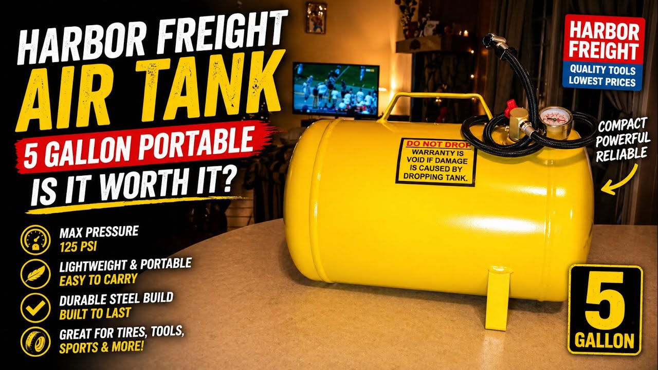 Harbor Freight Air Tank 5 Gallon Portable