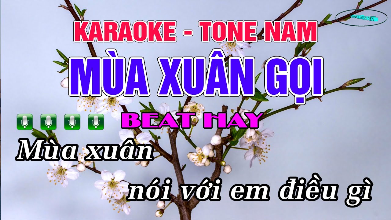 KARAOKE MÙA XUÂN GỌI TONE NAM - BEAT HAY DỄ HÁT