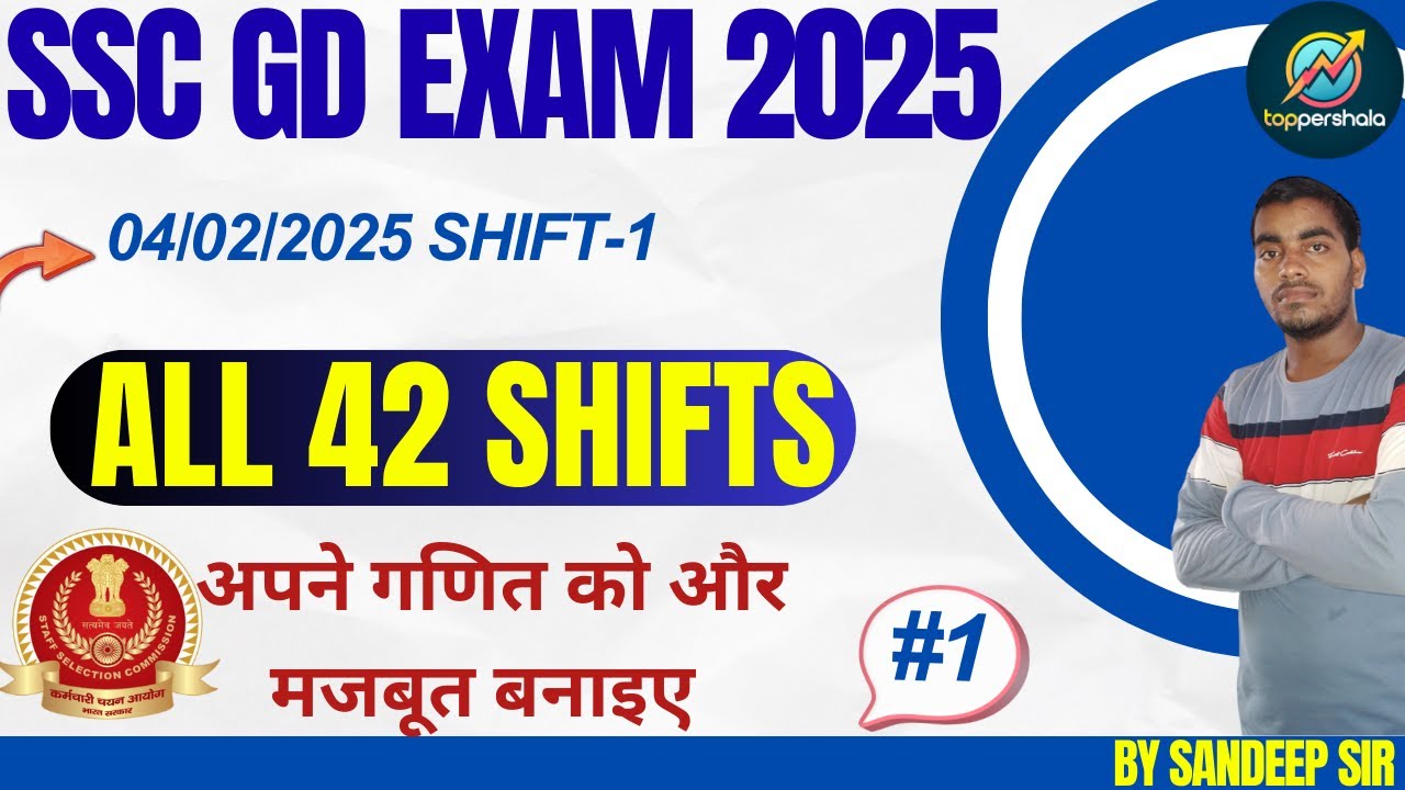 SSC GD 2025 | 04/02/2025 Shifts Paper Analysis | 20 Questions Complete Solution | By Sandeep Sir