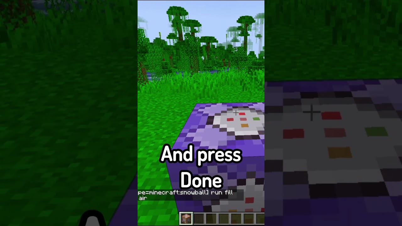 Snowball Command in Minecraft! ❄️ #minecraft #command #snowball