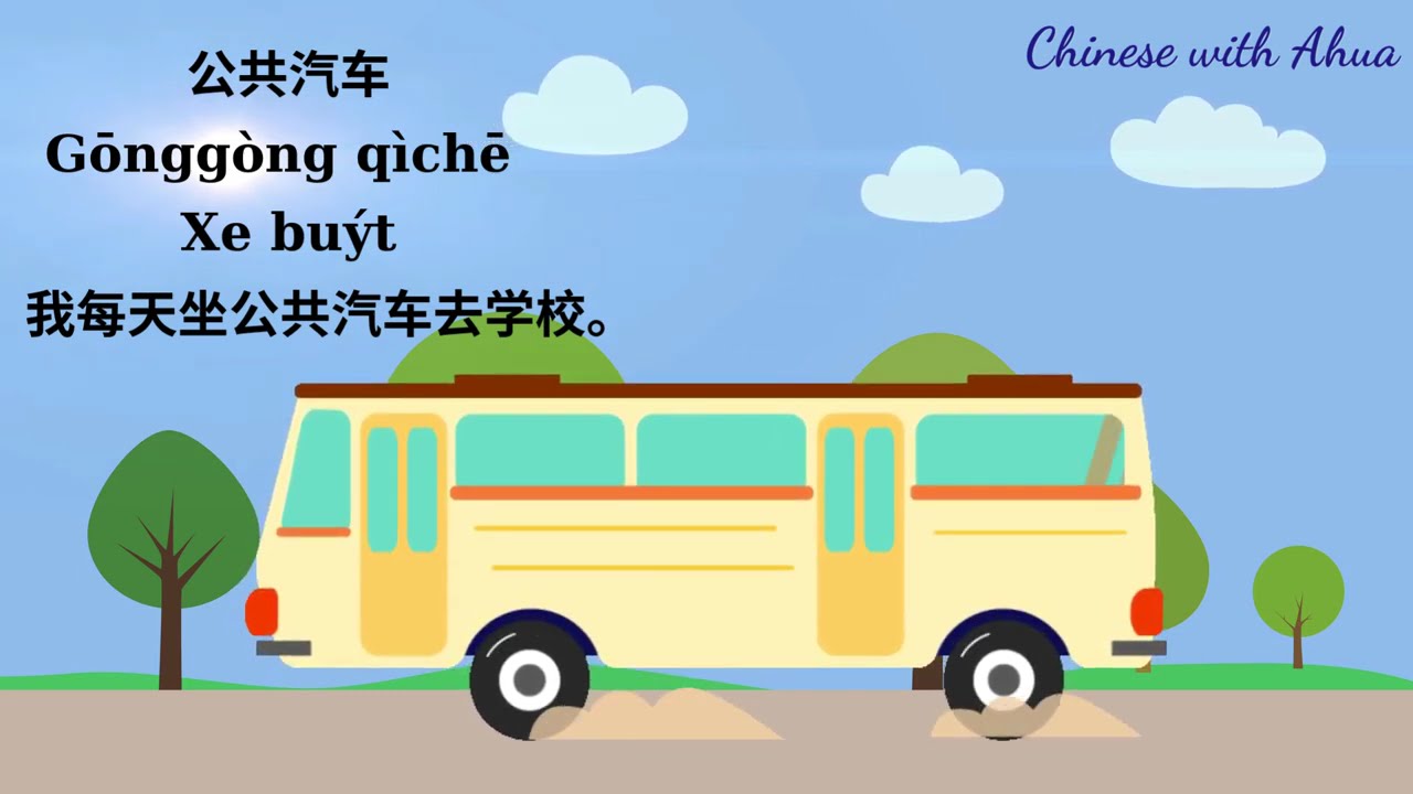 BÉ YÊU HỌC TIẾNG TRUNG – CÁC LOẠI XE VÀ PHƯƠNG TIỆN GIAO THÔNG HẰNG NGÀY CỰC DỄ NHỚ! 🧒🀄交通工具