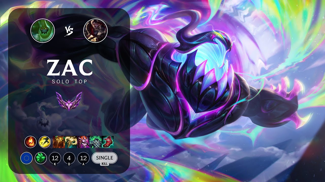 Zac Top vs Darius - EUW Master Patch 13.1