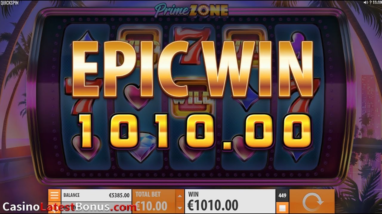Prime zone from QuickSpin (FREESPINS, BONUS, BIGWIN, SUPERBIGWIN, MEGAWIN)