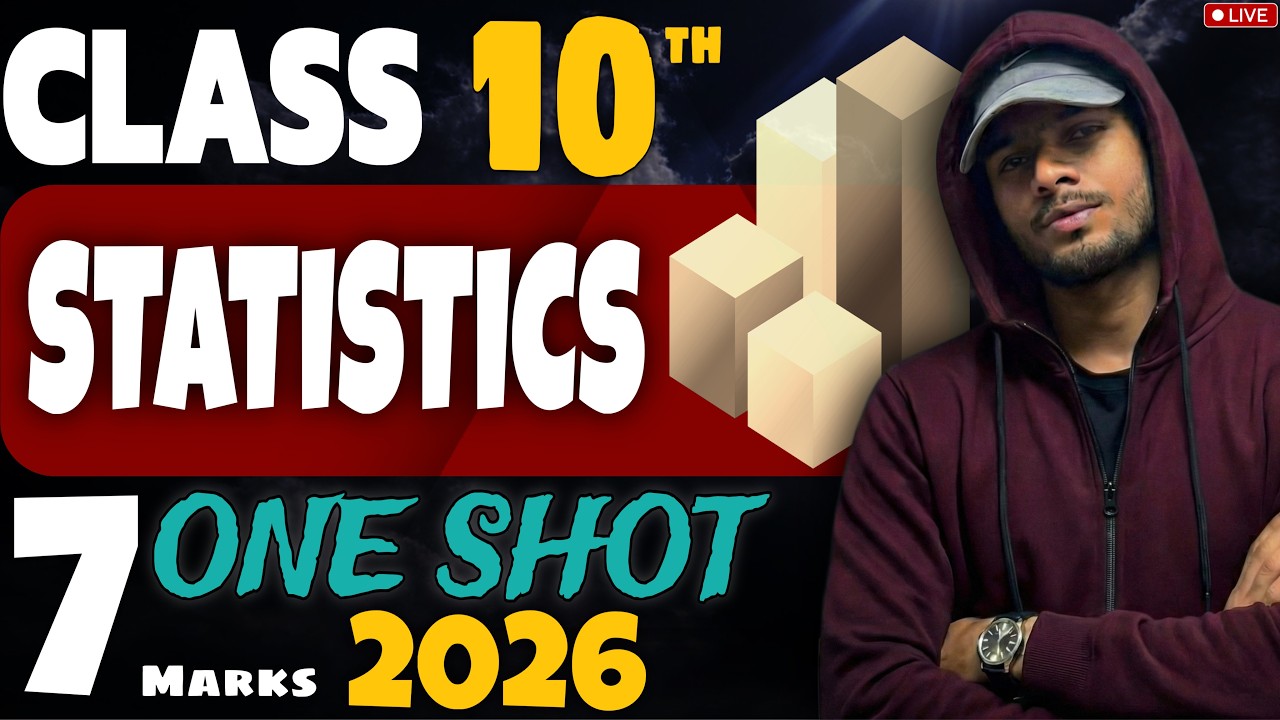 Class 10th STATISTICS (ONE SHOT) I Complete Board Preparation I @PwMaths