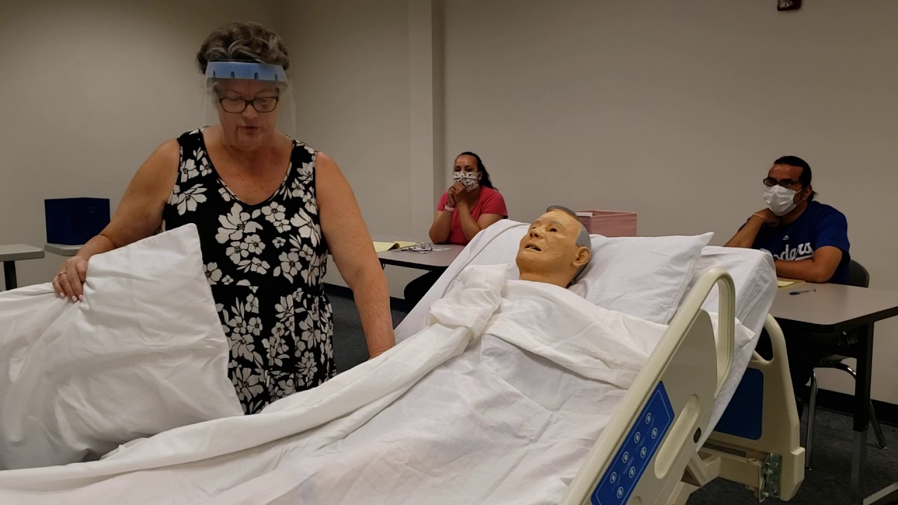 CNA Skills # 3 : Position the Resident in a Fowler's Position