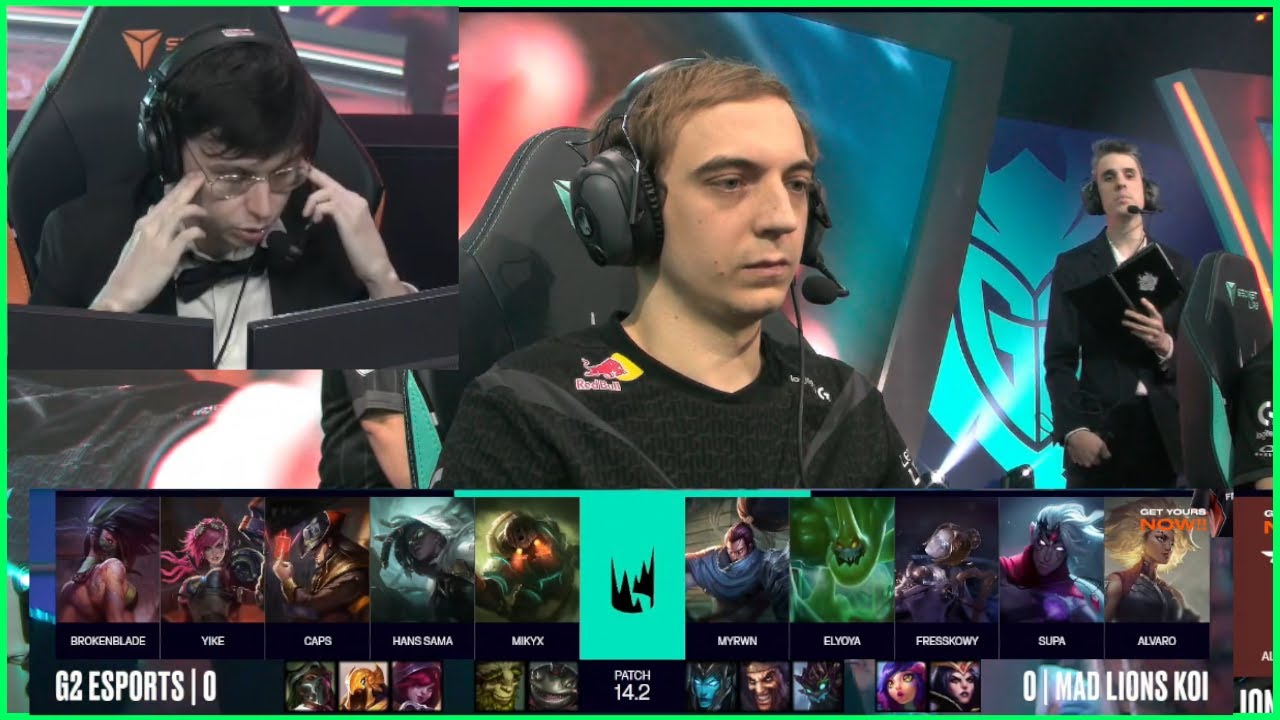 Caedrel Reacts To MDK Out Flexing G2 In Draft