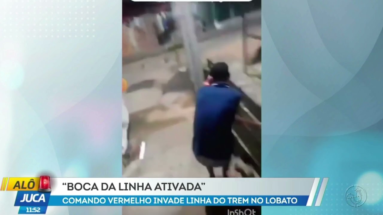 Comando Vermelho invade linha do trem no Lobato