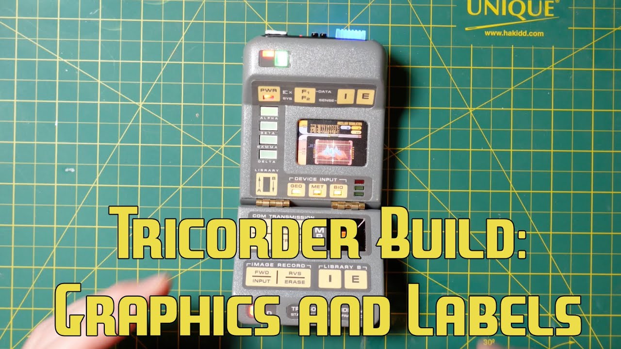 Tricorder Build Tutorial, Adding the Graphics and Finishing