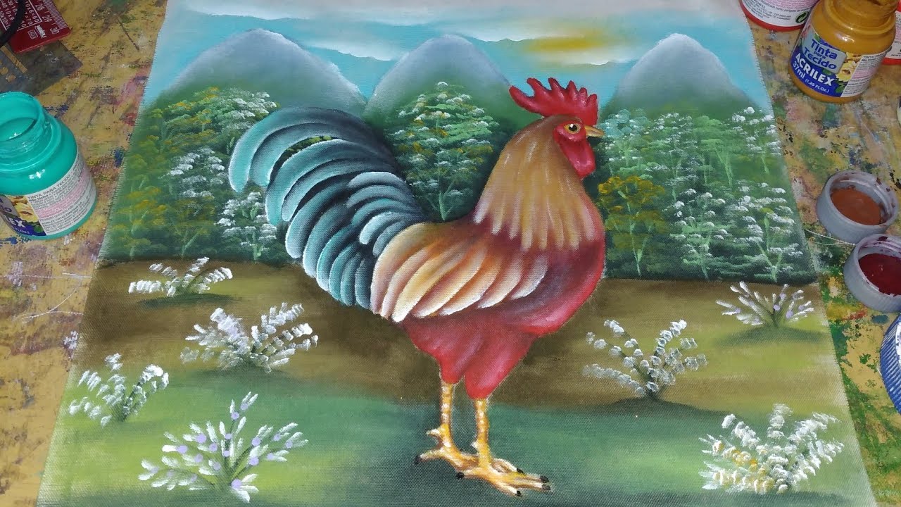 como pintar galo, final