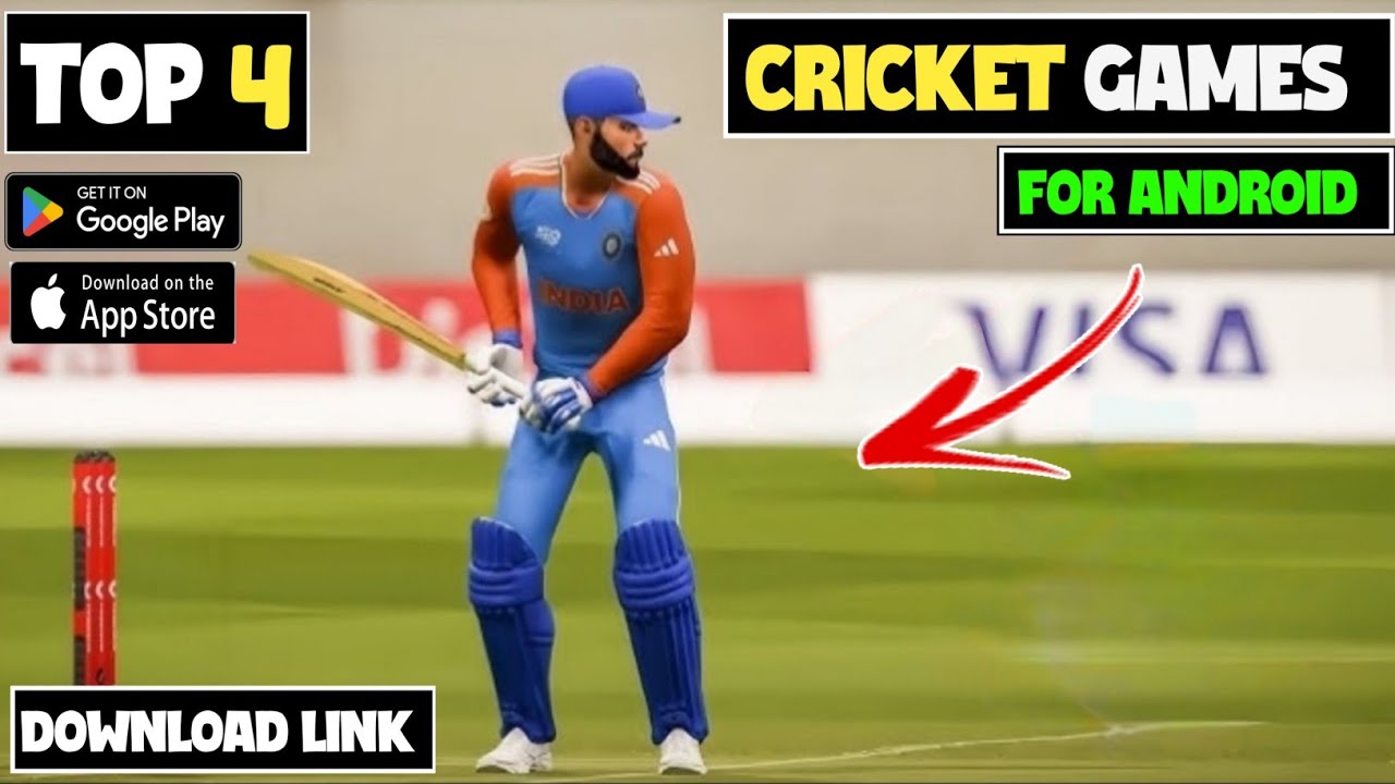 Top 4 Cricket Games For Android | Best Real Cricket Games 2025