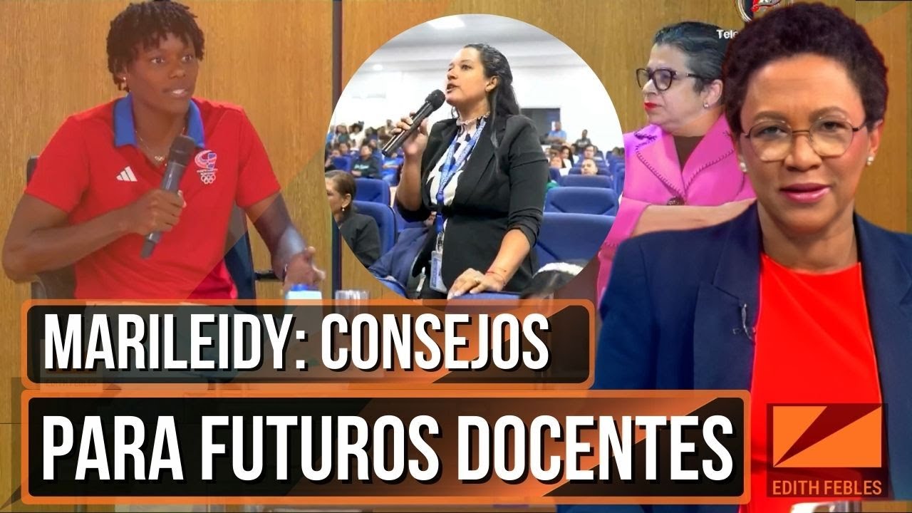 Marileidy Paulino comparte su fórmula del éxito con estudiantes de educación