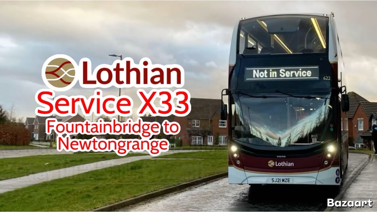 FRV: Lothian Buses Service X33 • Fountainbridge to Newtongrange • E400MMC 622 SJ21MZE (15/3/24)
