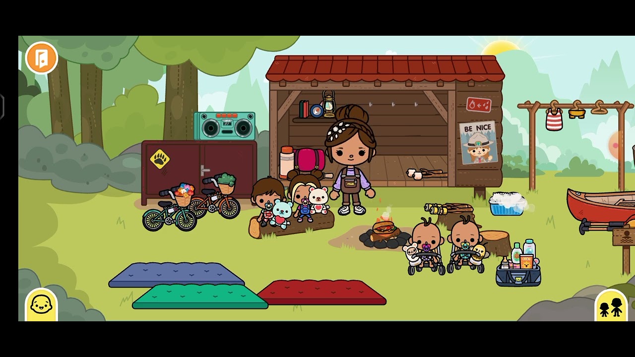 TOCA LIFE WORLD - idemo na kampovanje ( baba rosa nas uplašila tokom noći )