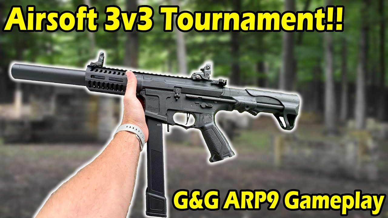 MIR Tactical Airsoft 3v3 Tournament Gameplay!! (G&G ARP9)