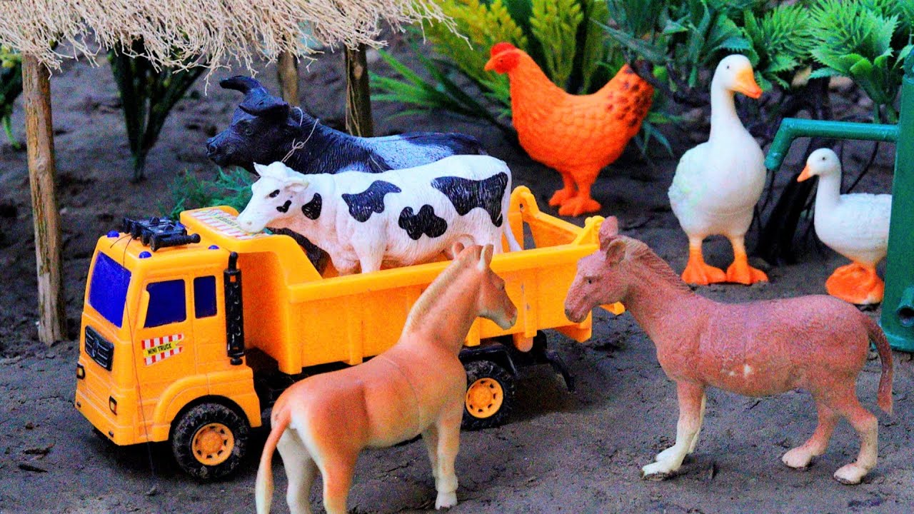 🔴mini tractor, cow videos for babies, cattle, horses, cow videos compilation, Oct 2, 20259:45 AM