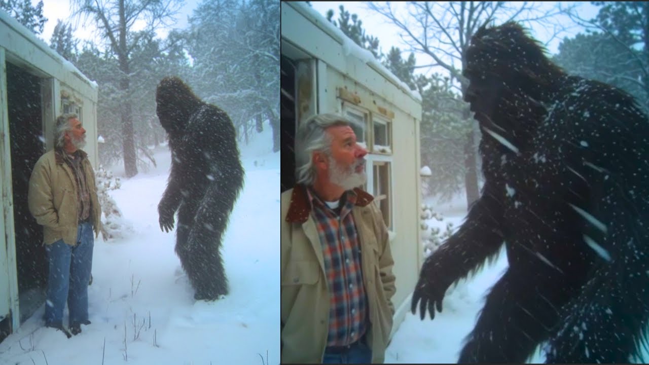 Dejó entrar a un Bigfoot que se estaba congelando en su casa. Lo que pasó después te aterrorizará