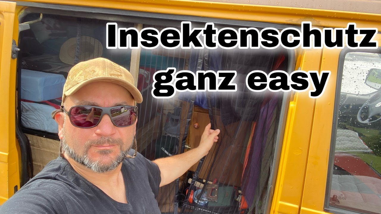 Insektenschutz im Kastenwagen | Moskitonetz f&uuml;r DIY CAMPERVAN