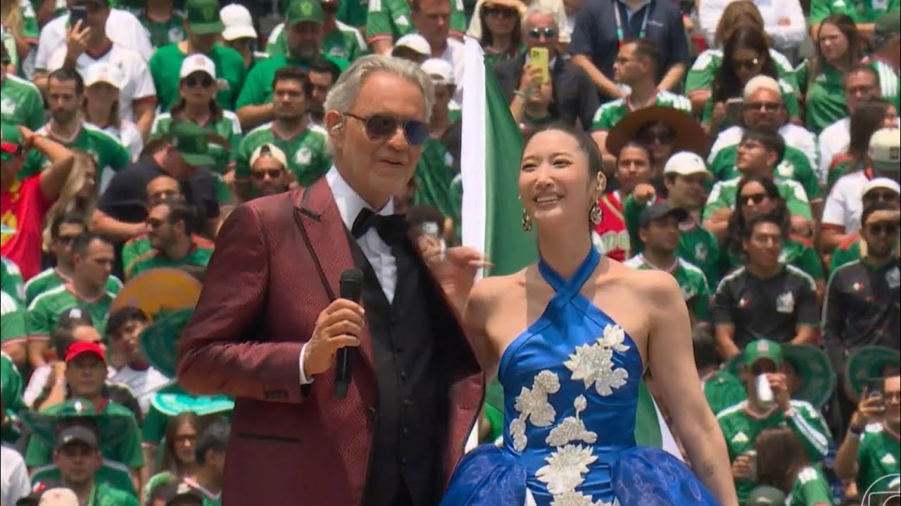 Andrea Bocelli and Ejae DNA live performance at FIFA World Cup 2026 Opening Ceremony in Mexico 
