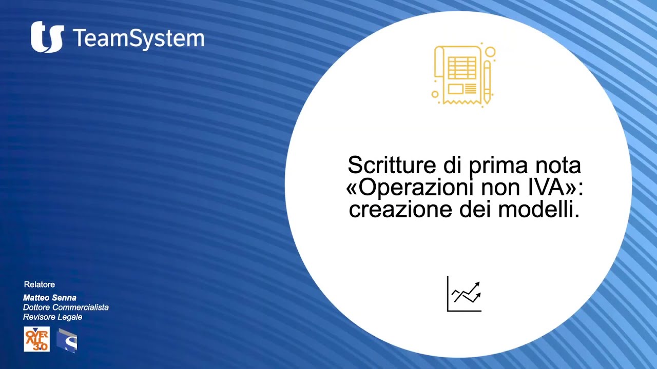 Corso di Contabilità   Video 12 Scritture di Prima Nota  Operazioni non IVA