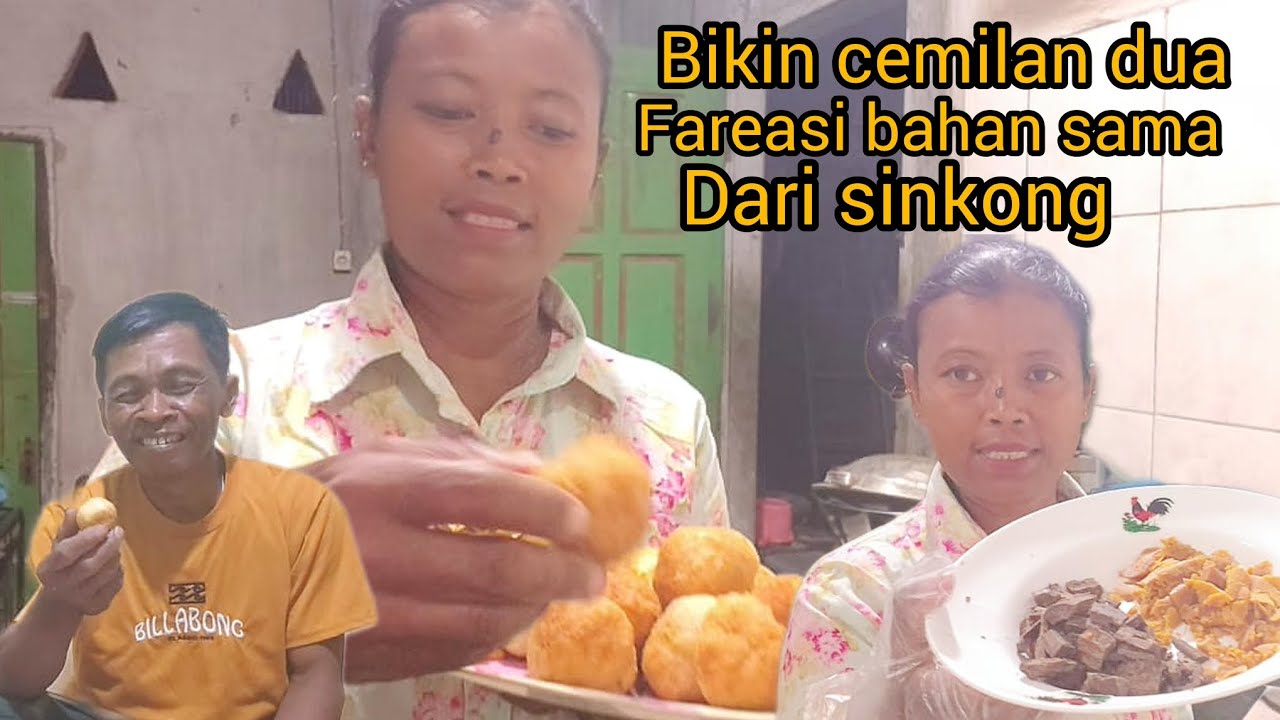 BIKIN CEMILAN DUA FARIASI BAHAN SAMA DARI SINGKONG ‼️