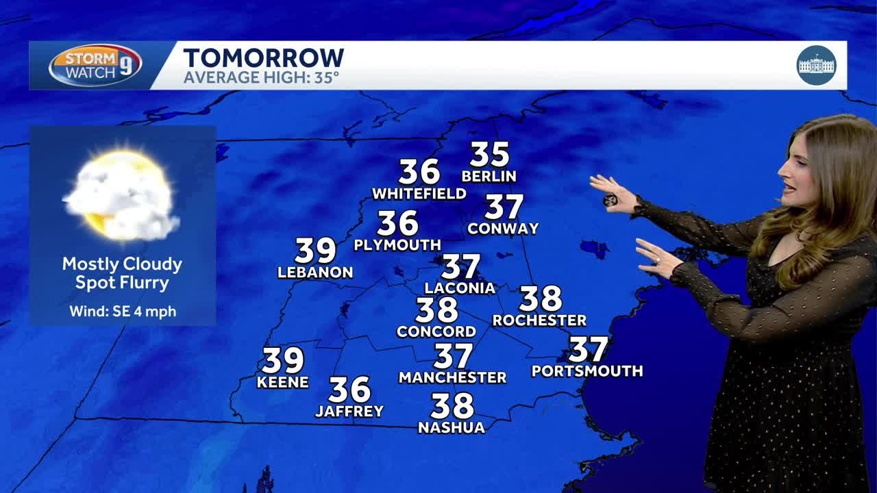Presidents Day brings milder temperatures to New Hampshire, warmer Tuesday