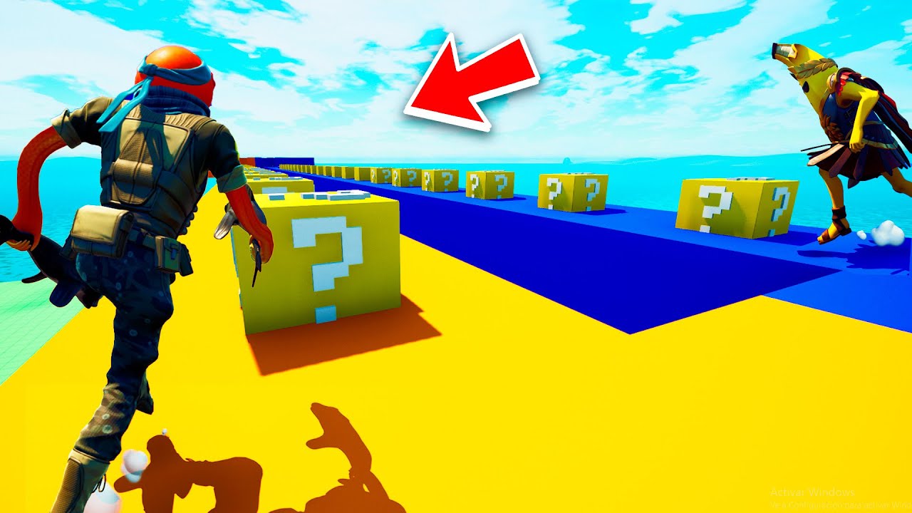 *EXTREMA* CARRERA de LUCKY BLOCKS en FORTNITE! 😂😂 (con @ytblast )
