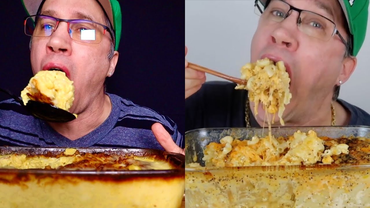 ASMR • THE  BEST OF SEANUSCA  FOOD • EXTREMELY • CREAMY HOMEMADE • MAC AND CHEESE •  SEANUSCA FOOD!