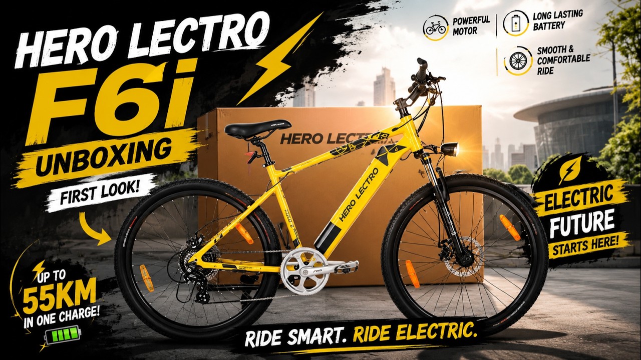 Unboxing Hero Lectro F6i 2022. India's most beautiful E-bike.   #herolectro #herocycles