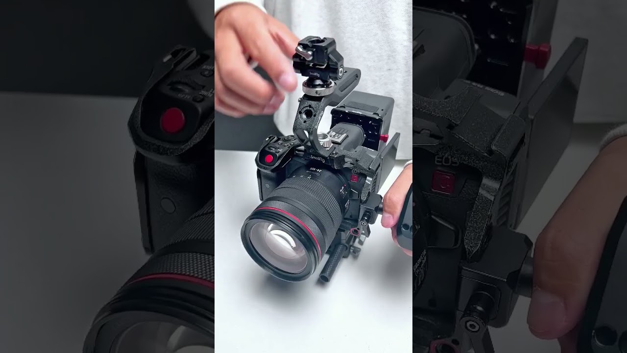 Canon R5 C professional shooting power supply solution, worry-free battery life #shorts