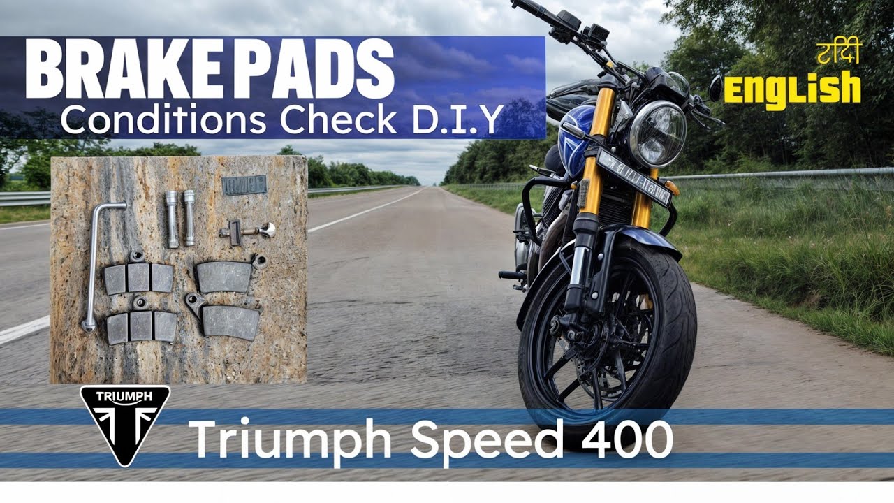 Triumph Speed 400 | Brake Pads Check | Step by Step | DIY | हिंदी & English