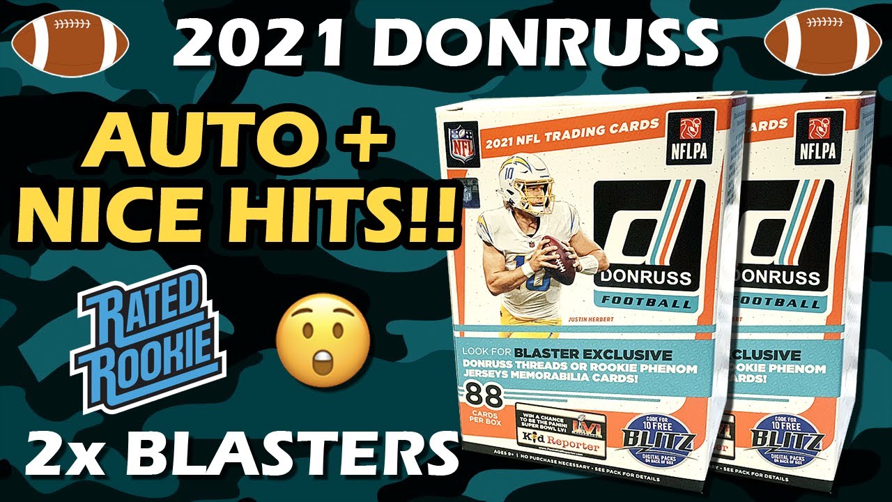 NEW PRODUCT!! 2021 Panini Donruss Football 2x Blaster Box Retail Review