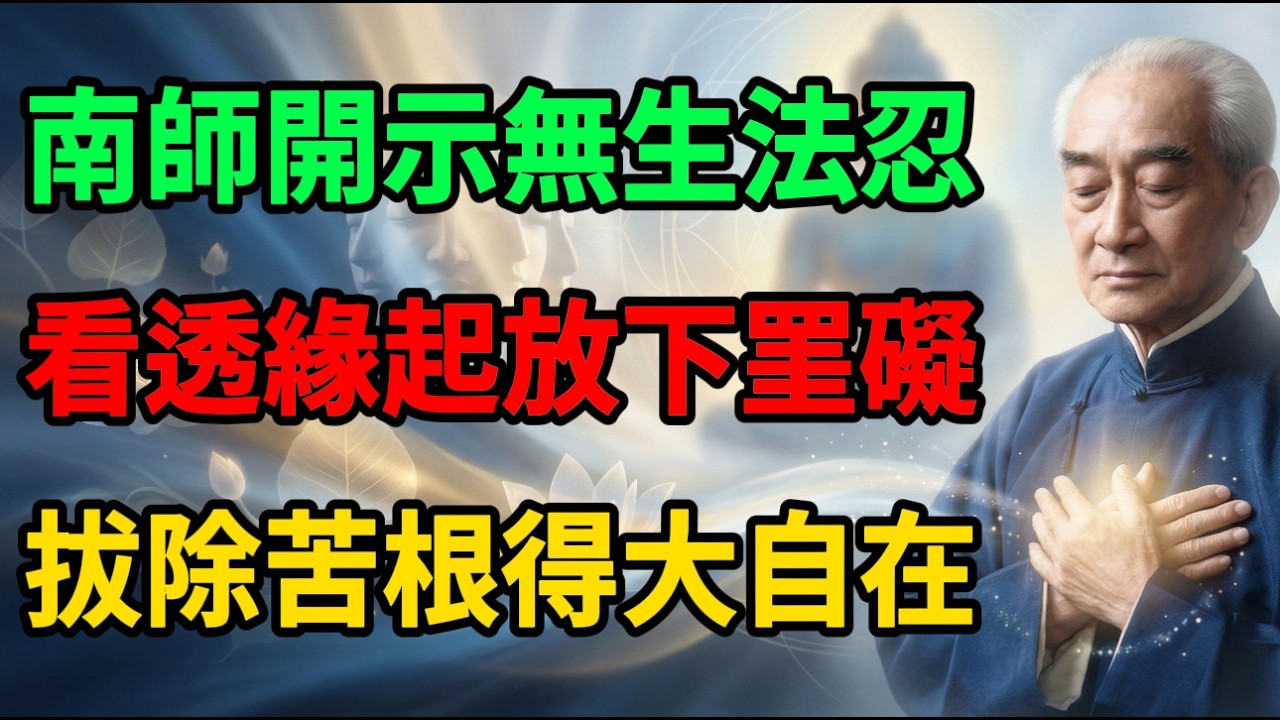 南懷瑾：我們借佛陀與文殊菩薩的頂級智慧，為你揭開“無生法忍”的神秘面紗。看透了萬物“緣起緣滅”的真相。#南懷瑾 #佛學 #因果 #佛法智慧 #佛教文化 #修心修行 #佛學知識 #南無阿彌陀佛