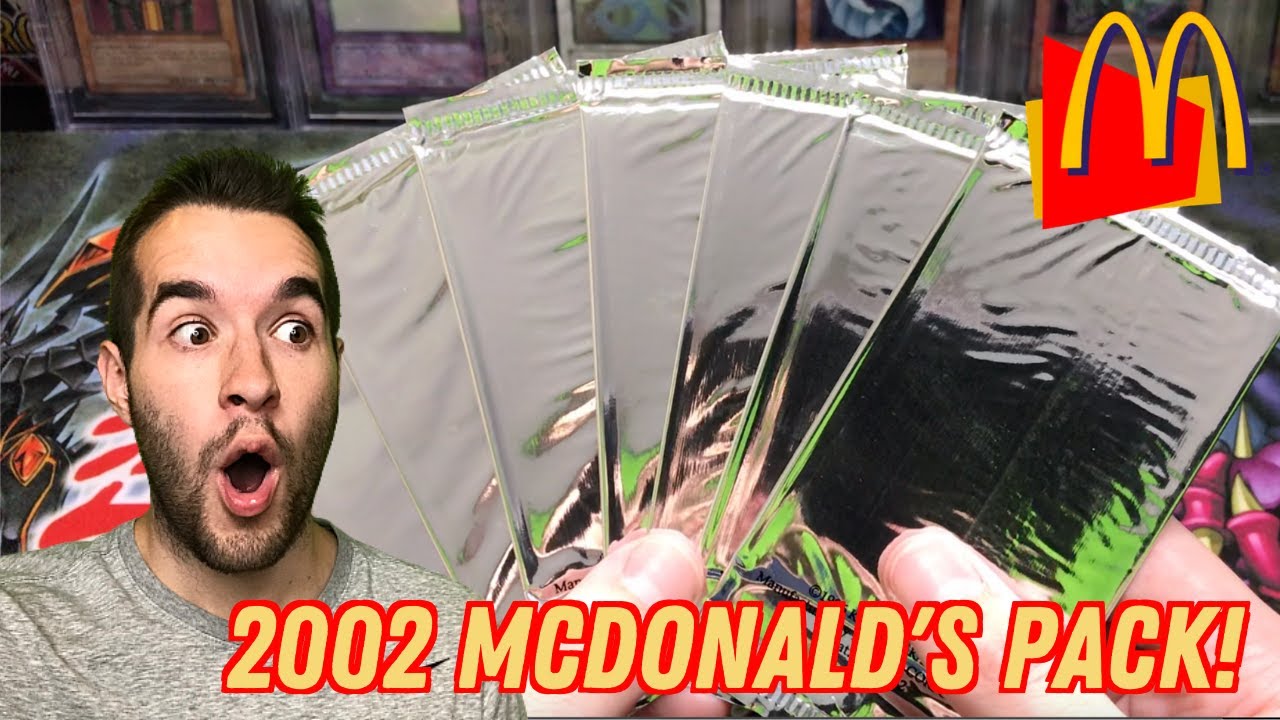 INSANE 2002 MCDONALDS PACK Yugioh Cards Opening! 18 YEAR OLD HAPPY MEAL PROMO PACKS!