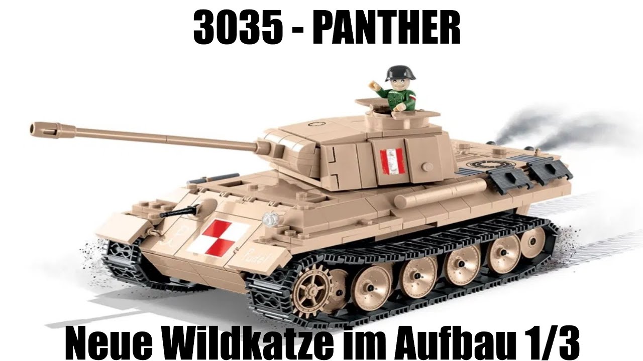PANTHER - Cobi 3035 Aufbau Part 1/3: Eine neue Wildkatze entsteht
