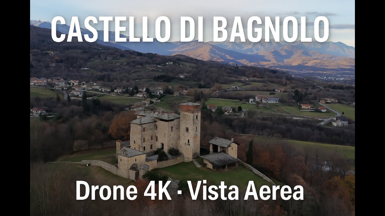 Castello di Bagnolo Piemonte – Vista Aerea Medievale | Drone 4K (Solspire Epic Intro)