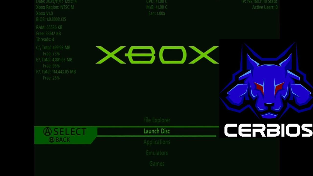 Eazy Overclocking setup for CERBIOS v3.0【XBOX】