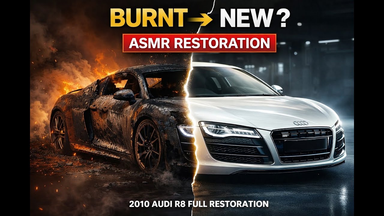 ASMR Car Restoration! 2010 Audi R8 Full Restoration#restoration