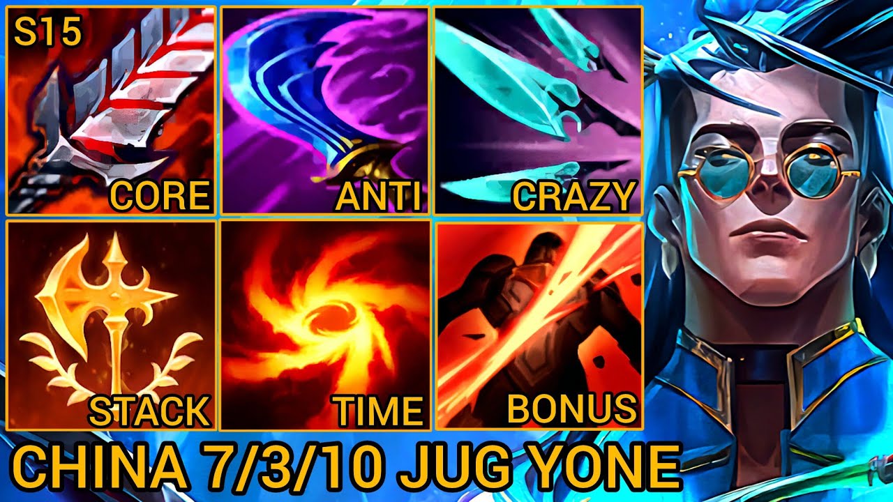Yone 7/3/10 Jungle China Server Wild Rift High Elo Tier Top 1 Gameplay, Builds & Runes
