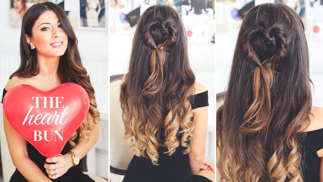 The Heart Bun Valentine's Day Hairstyle