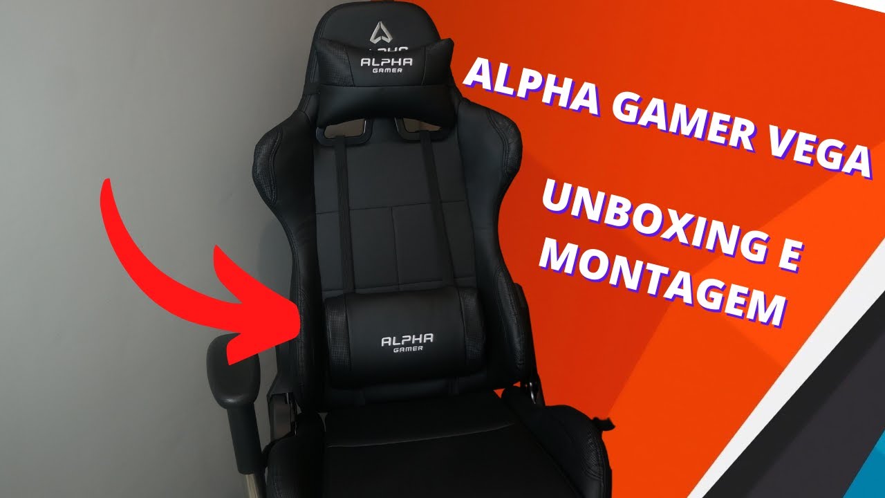 CADEIRA GAMER ALPHA GAMER VEGA - UNBOXING E PRIMEIRAS IMPRESSÕES | O MARCELO