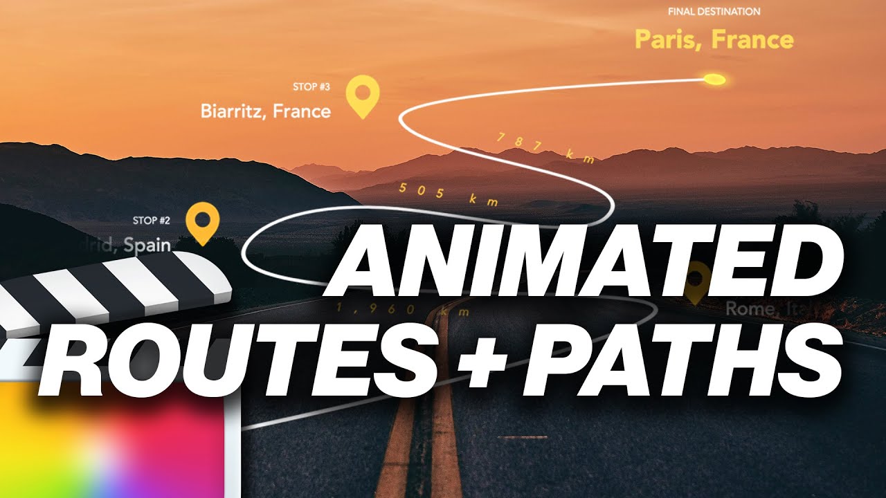 Easily create animated travel paths / routes in Final Cut Pro | Tutorial | FCPX Full Access