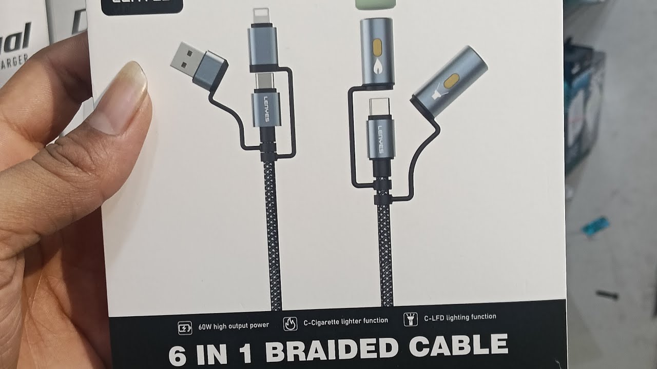 6 in 1 #car best cable #Aag fenkane wali cable #cable ke anginat fayde #car supportable cable #Video